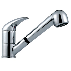 Bateria zlewozmywakowa stojąca z wyciąganym natryskiem Ancona