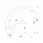 Bateria zlewozmywakowa skośna VENA