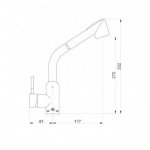 Bateria zlewozmywakowa stojąca Gloria- KUCHENNA