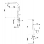 Bateria zlewozmywakowa stojąca Topaz 4013-915-00