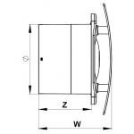 Wentylator ścienny Escudo 125