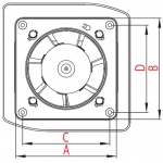 Wentylator ścienny S-Line 100 Control
