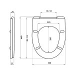Deska sedesowa CERSANIT MERIDA wolnoopadajaca oryginał