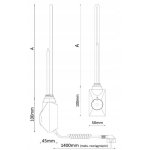 Elektroniczna grzałka  VOLCANO do grzejników  - 1/2 "