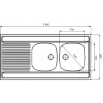 Franke DARIA 721 120 x 60 uniwersalny