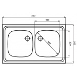 Franke SARA 720 T 80 x 50