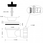 Gniazdo umywalkowe McAlpine BSW10P-90-32