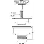 Gniazdo zlewozmywakowe McAlpine BSW50P