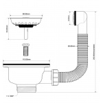 Gniazdo zlewozmywakowe McAlpine FSW50P