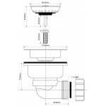 Gniazdo zlewozmywakowe McAlpine HC162-SS