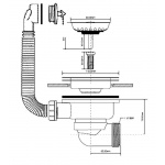 Gniazdo zlewozmywakowe McAlpine HC162-SS-B-25