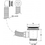 Gniazdo zlewozmywakowe McAlpine CWSF70-CB