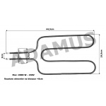 Grzałka piekarnika Amica Mastercook 2000W środkowa kod: 05-036