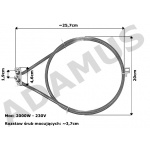 Grzałka termoobiegu Amica Mastercook 2000W kod: 14326