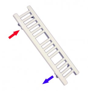 Grzejnik łazienkowy bocznozasilany typ GP <br>- wymiar 200x600 mm</br>
