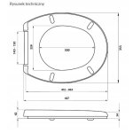 Deska sedesowa KASKADA CERSANIT - ORYGINAł