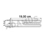 Grzałka pralki  14106 <br>INDESIT<br>1900W / 230 V 24.5 cm z otworem</br> 