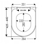 Deska sedesowa VERONA - ROCA Hall Dama Senso [H]