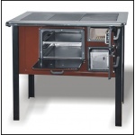 Kuchnia węglowa typu TK 2 - 610 <br>bez szuflady ciemny brąz<br><font color= "red">podkowa + termometr</font>