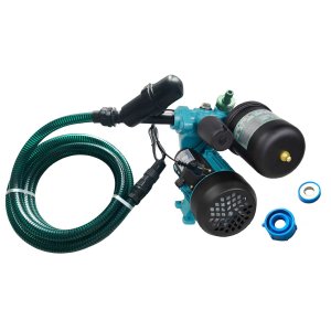 Pompa mini hydrofor ze zbiornikiem 2 litry do deszczówki ZESTAW do mauzera, beczki, oczka wodnego