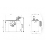 Pompa WC rozdrabniacz Sanipro XR