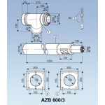 Teleskopowy zestaw powietrzno-spalinowy<br>kod: 7 719 002 759