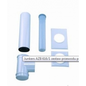 Zestaw przewodu powietrzno-spalinowego od kotła do komina (LAS) L=0,58mb<br>kod: 7 719 002 770