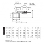 Kolanko PEX skręcane GZ