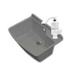 Zlew komora ZELVO DC + Przepływowy ogrzewacz wody FALA