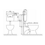 Zestaw miska stojąca Koło JUNIOR / BAMBI + spłuczka + deska