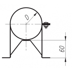 Obejma do muru nierdzewna SX-TD...OBM