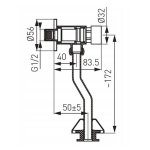 Pisuar KOŁO NOWA PRO PICO kompletny z zaworem Ferro i syfonem