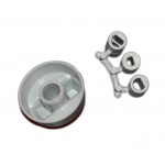 Pokrętło do kuchenki gazowej uniwersalne srebrne