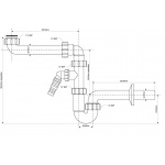 Półsyfon umywalkowy McAlpine HC4PF-32SPSW