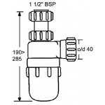 Półsyfon Zlewozmywakowy McAlpine C31ARPF