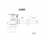 Półsyfon Zlewozmywakowy McAlpine 5130PF