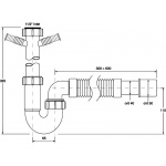 Półsyfon Zlewozmywakowy McAlpine HC7-CCFL