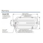 Poziomy bojler Kospel WB z wężownicą i dodatkowymi króćcami