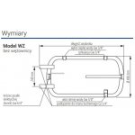 Poziomy wymiennik c.w.u. Kospel WZ bez wężownicy