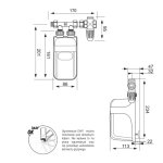Przepływowy ogrzewacz wody Dafi z przyłączem itamidowym 5,5 kW / 230 V