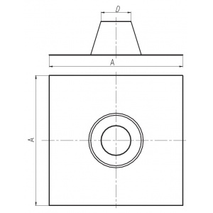Przepust dachowy nierdzewny SX-TDN...PD