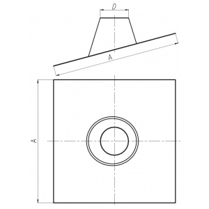 Przepust dachowy nierdzewny 5÷25st SX-TDN...PD25