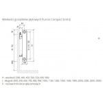 Grzejnik płytowy PURMO Compact typ C11 450 mm