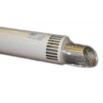 Rura wylotowa biała 1m SX-TD...RWB