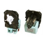 Silnik pompy pralki Bosch, 3 zatrzaski, styki z przodu 45005