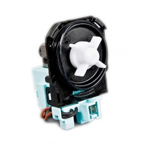 Silnik pompy pralki Bosch, 3 zatrzaski, styki z przodu 45005