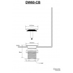 Spust umywalkowy McAlpine DWU60-CB