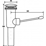 Spust umywalkowy McAlpine DECPU-CB