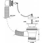 Spust umywalkowy McAlpine FVW1PC-B-25