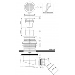 Syfon brodzikowy McAlpine HC27-CPB